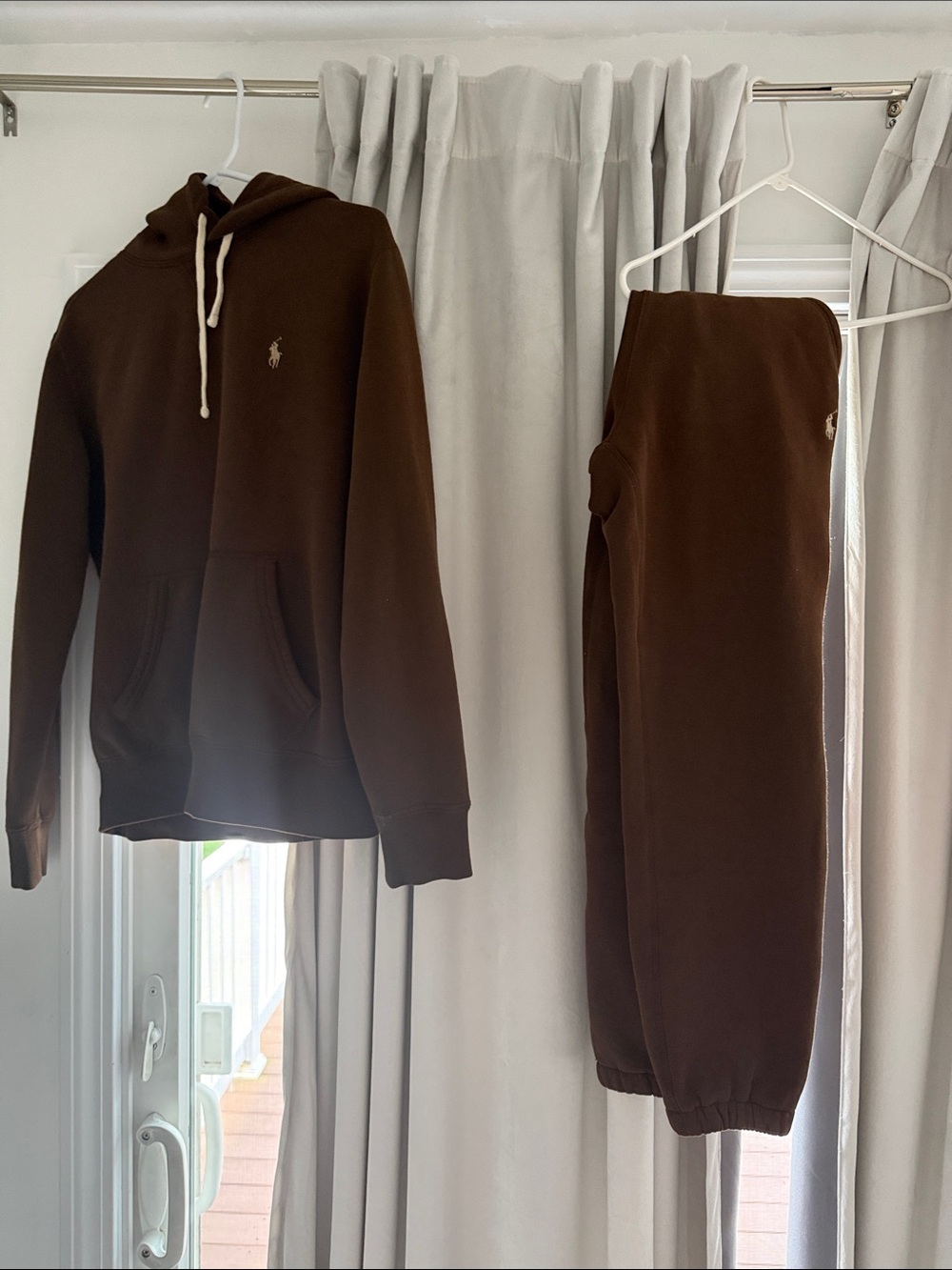Lauren Ralph Lauren Chocolate Brown Hoodie & Jogger Set